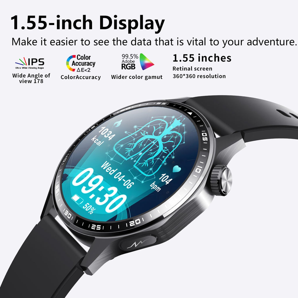 Advanced Health & Fitness Smartwatch | ECG, SpO2 & Sleep Tracking