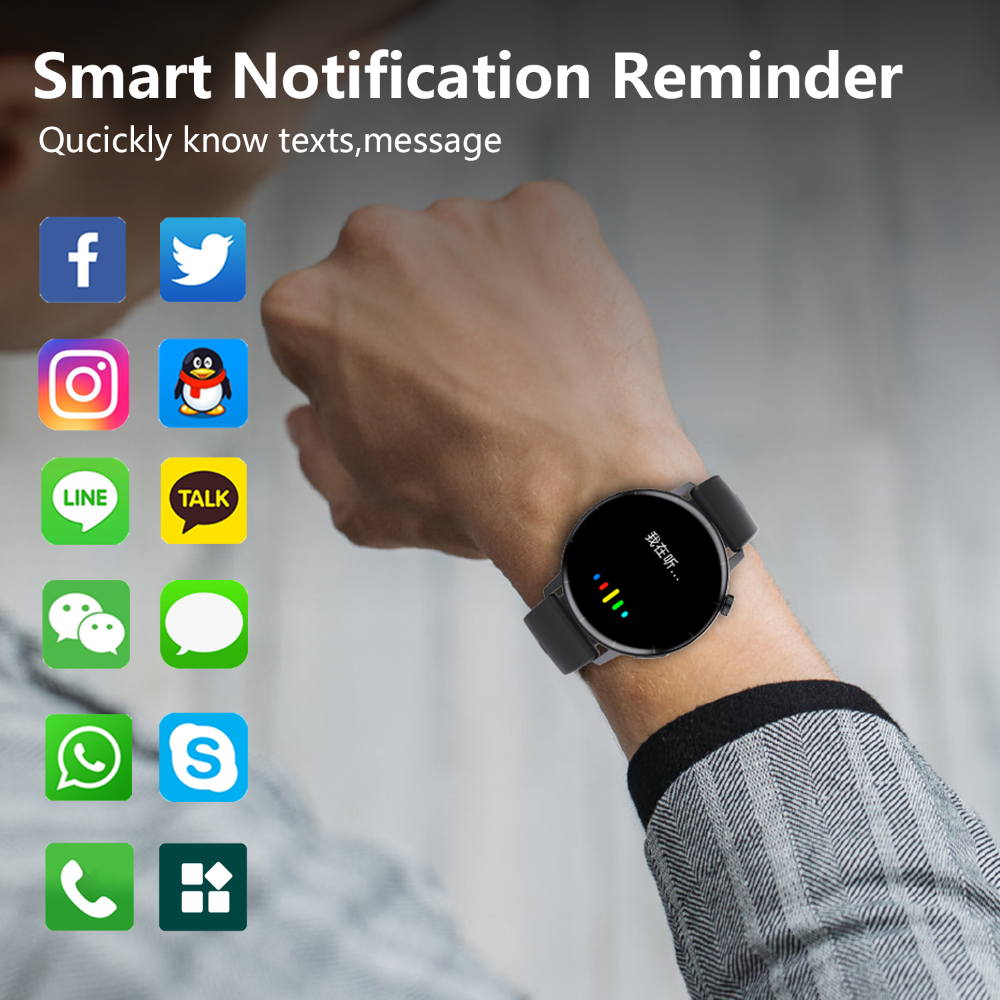 ECG Monitor Smart Watch Nicht-invasive Blutzucker Smart Watch mit Blutkomponenten-Analyse
