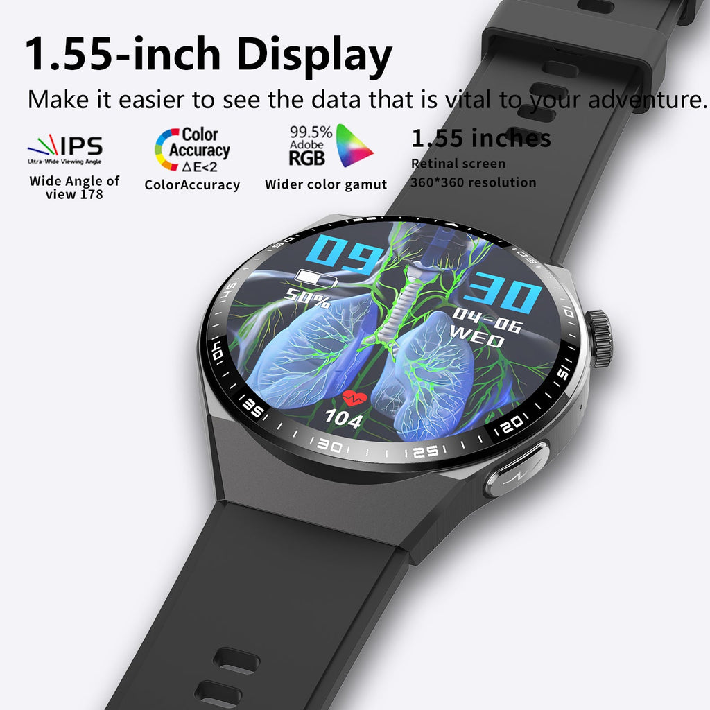 2025 Sport & Wellness Smartwatch for Women & Men | ECG + PPG | AdLoSi